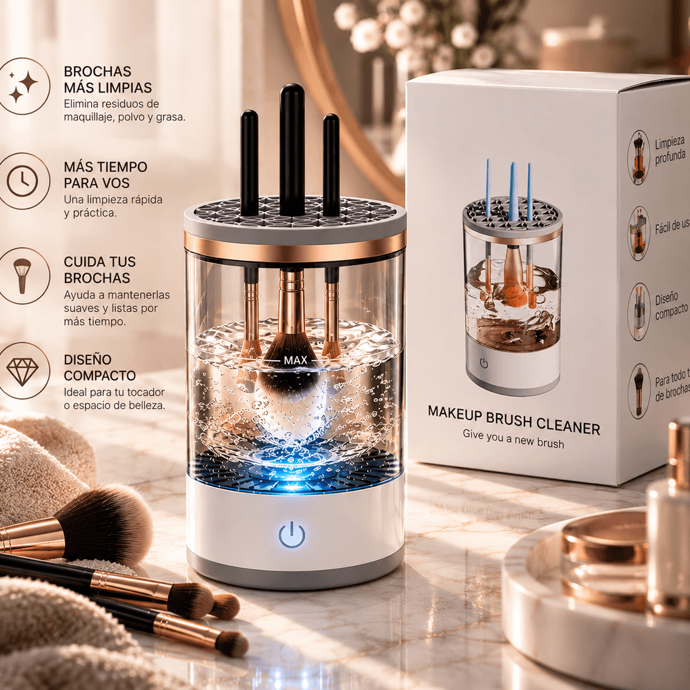 Limpiador Eléctrico de Brochas de Maquillaje
