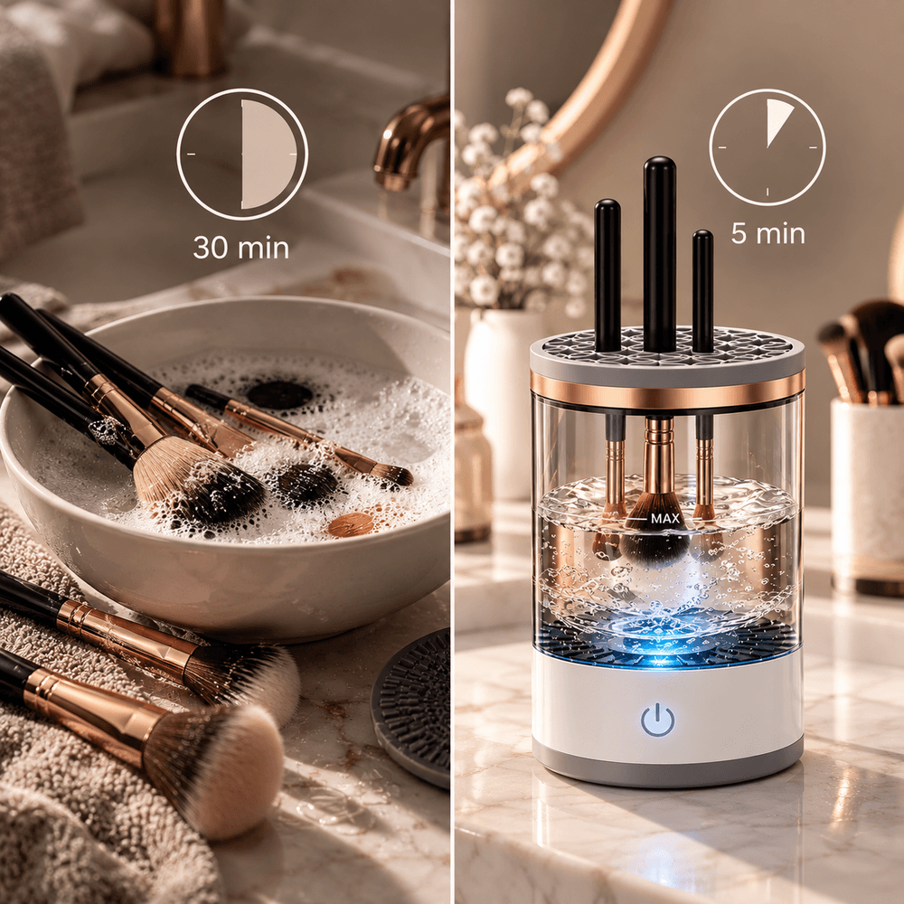 Limpiador Eléctrico de Brochas de Maquillaje