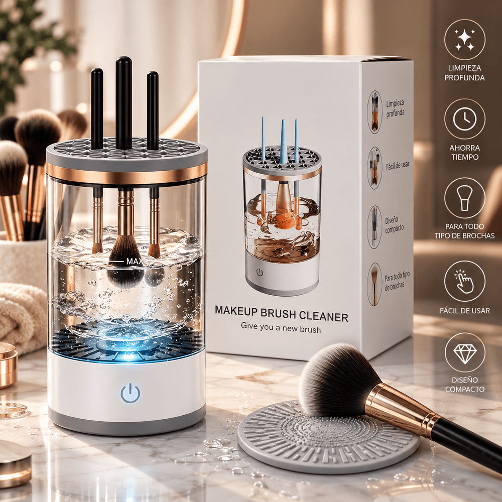 Limpiador Eléctrico de Brochas de Maquillaje