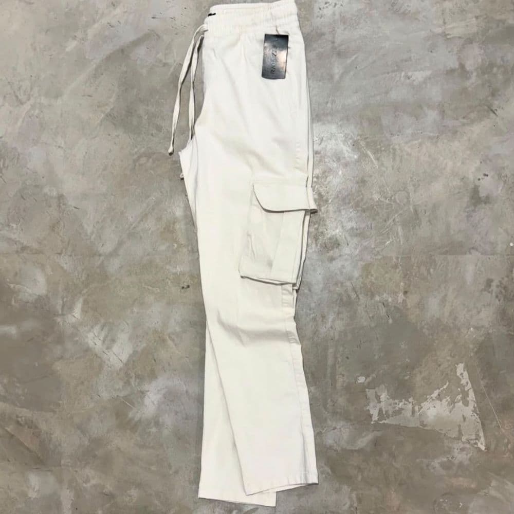 Pantalón Cargo de Sarga - Beige