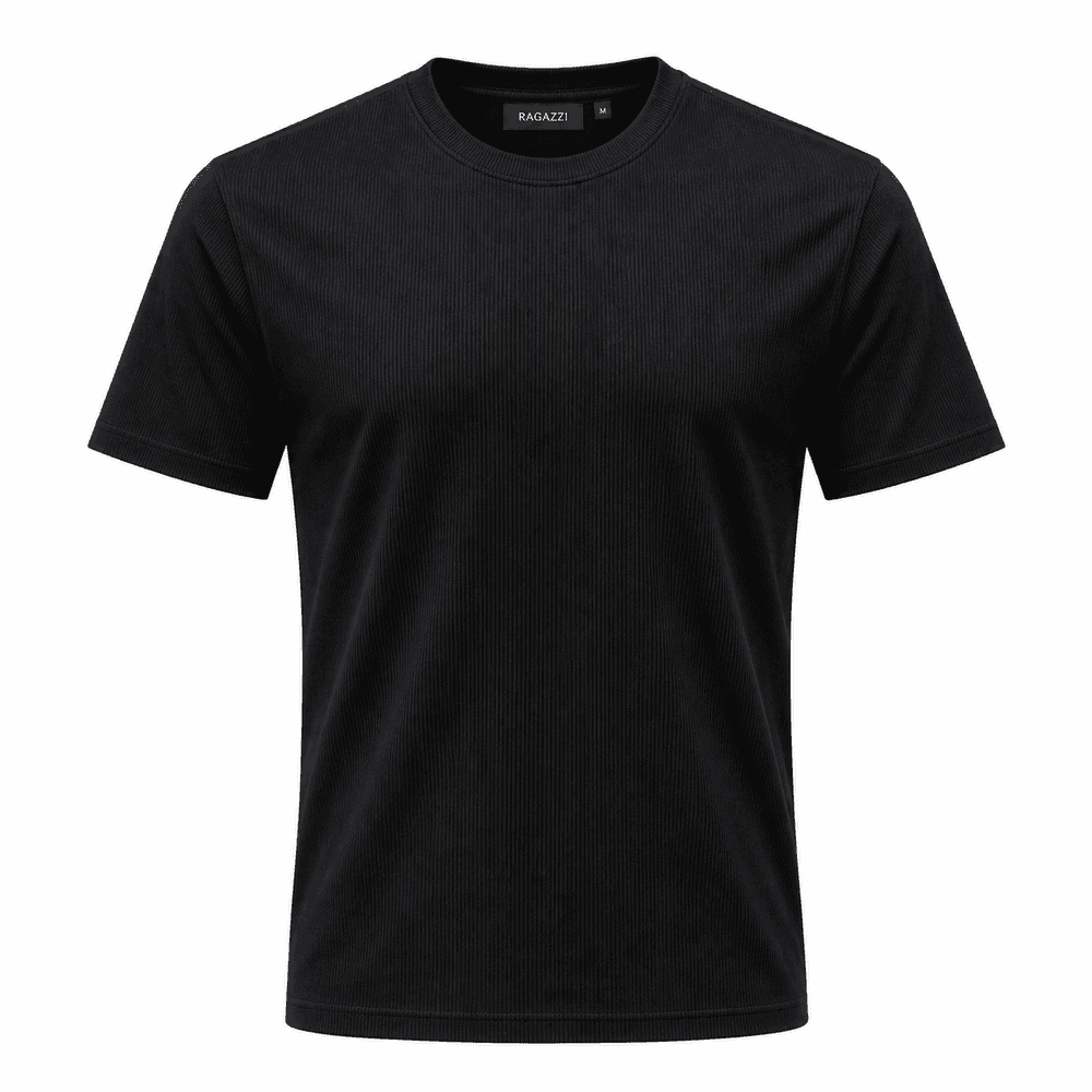 Remera Texturizada - Negro