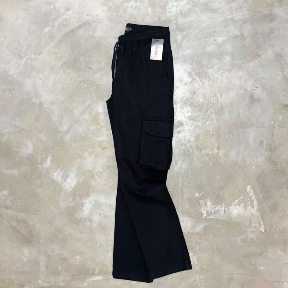 Pantalón Cargo de Sarga - Beige Pantalón Cargo de Sarga - Beige