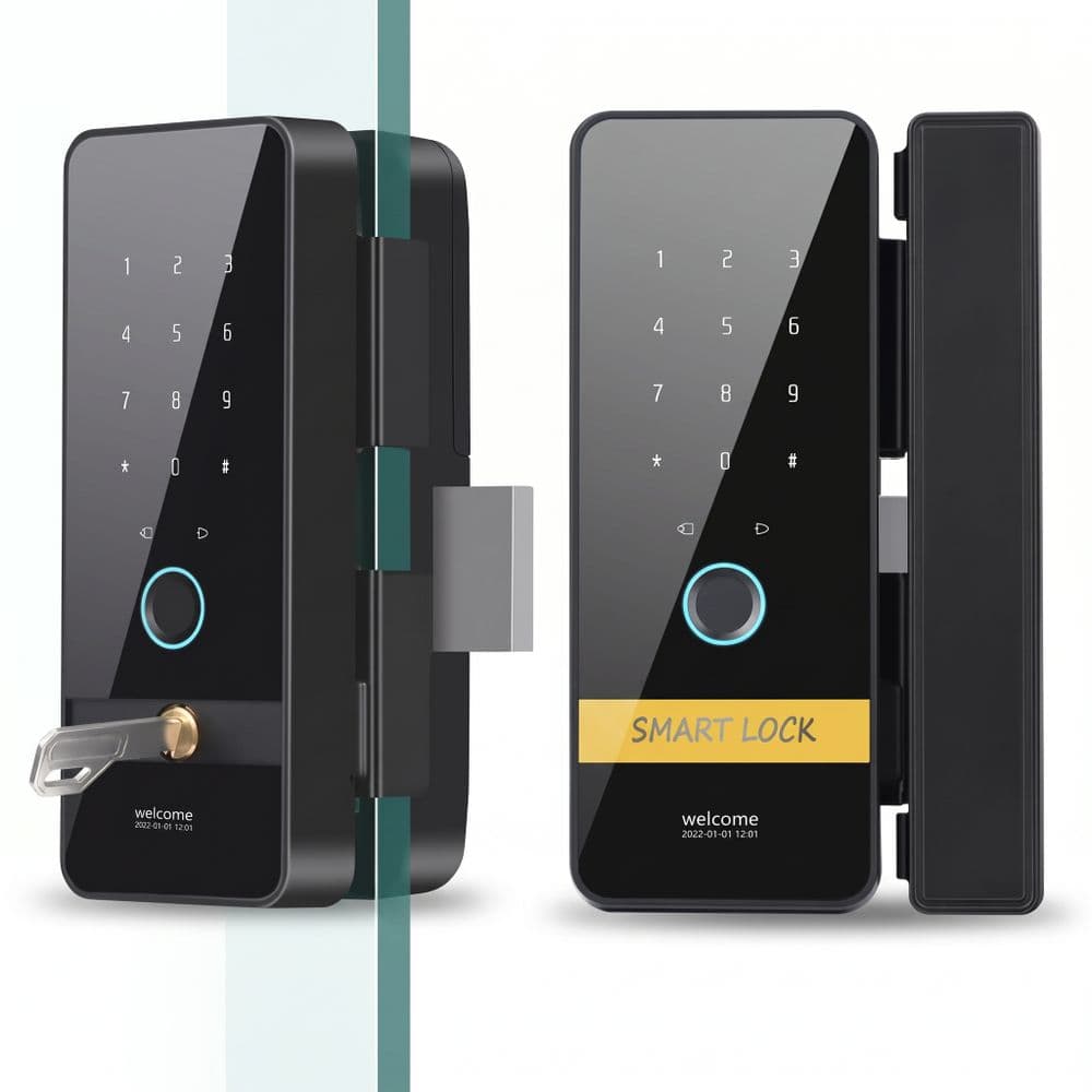 Cerradura Electrónica Inteligente para Puerta de Vidrio Modelo E7 (Sin Perforación)