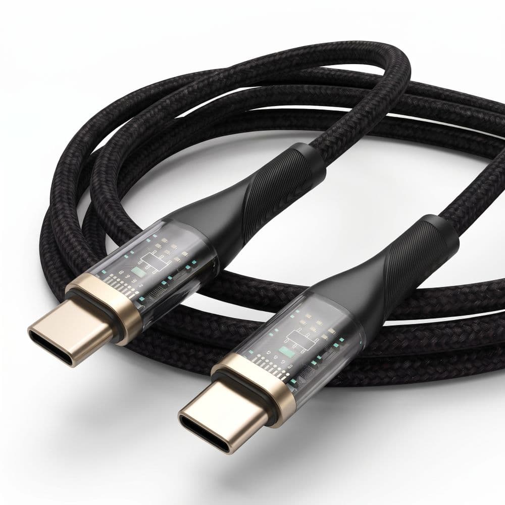 Cable de Datos HYE TYPE-C a TYPE-C de 66W y 1.4m (Modelo HYEA5CC)