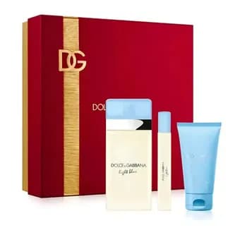 KIT DOLCE GABBANA LIGHT BLUE FEM EDT 100ML 3 PIEZAS CAJA ROJA KIT DOLCE GABBANA LIGHT BLUE FEM EDT 100ML 3 PIEZAS CAJA ROJA