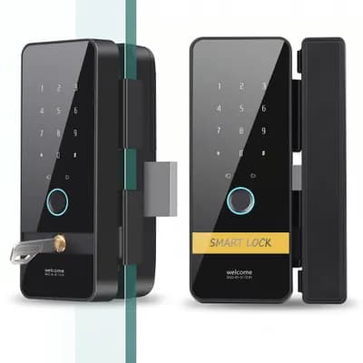 Cerradura Electrónica Inteligente para Puerta de Vidrio Modelo E7 (Sin Perforación) Cerradura Electrónica Inteligente para Puerta de Vidrio Modelo E7 (Sin Perforación)