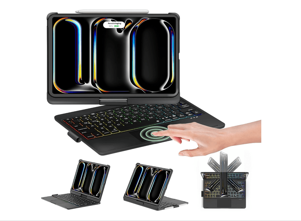 MAGIC KEYBOARD ROTATIVO 360° TOTAL COLOR